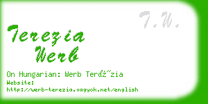 terezia werb business card